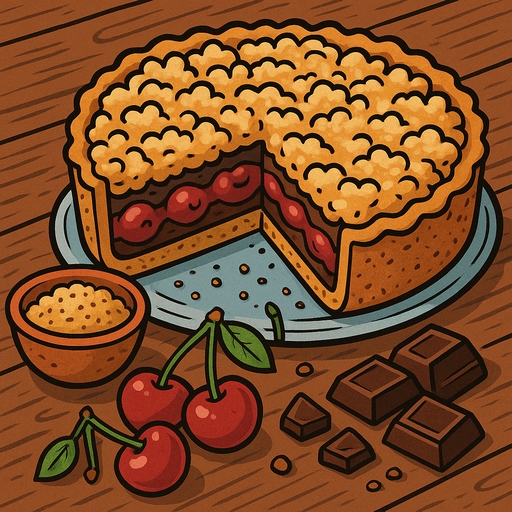 Foto von Kirsch-Pudding-Streusel