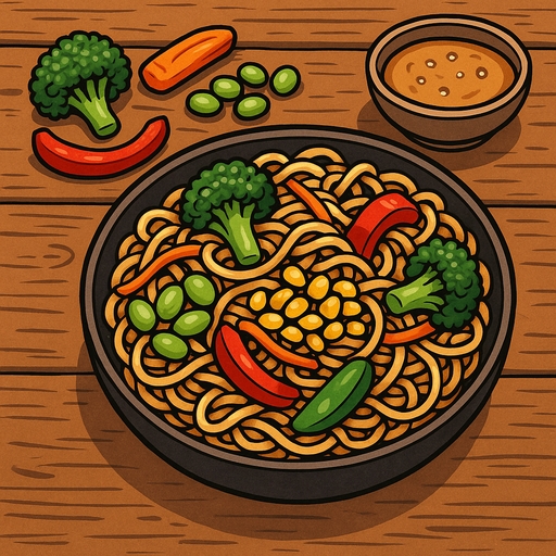 Foto von Asia Nudelpfanne