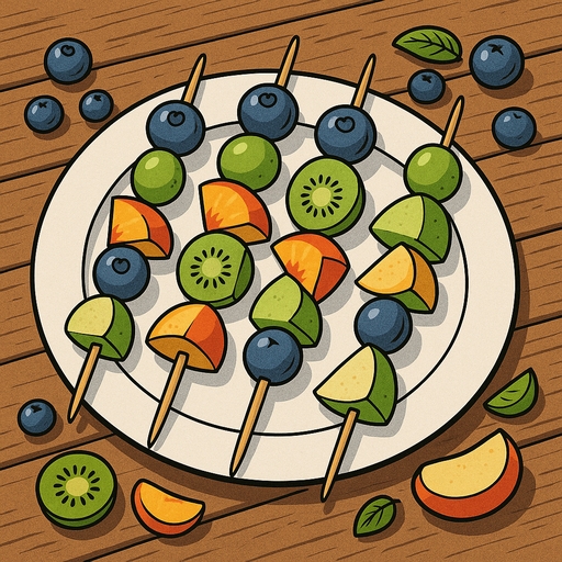 Foto von Obstspieße