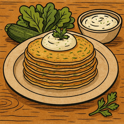 Foto von Zucchini Pfannkuchen (Vegan)