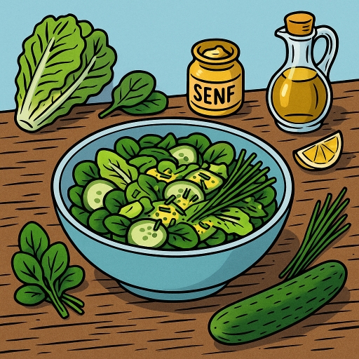 Foto von Grüner Frühlingssalat